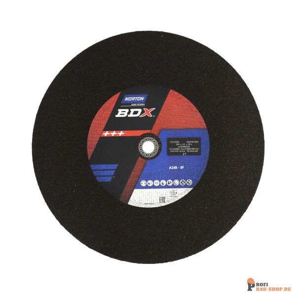 nortonschleifmittel/NORTON_schleifmittel_66253056536 Flat cutting off wheel Reinforced Fix Cut-Off-Norton MDCO-500x5.5x25.4-57A24RB25-NA4-TBDX METAL_165392